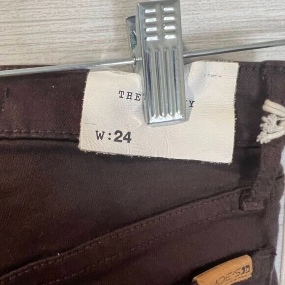 Joes Womens‎ Skinny Jeans Size 24 Fudge Brown Denim Stretch Mid-Rise - Picture 7 of 8